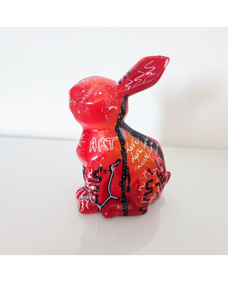 lapin rouge deco