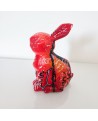 lapin rouge deco